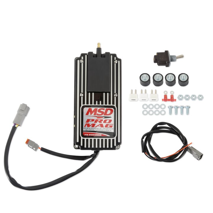 MSD Pro Mag 12/20 Amp Electronic Points Box, Black Ignition Control Module 81063MSD product image 1
