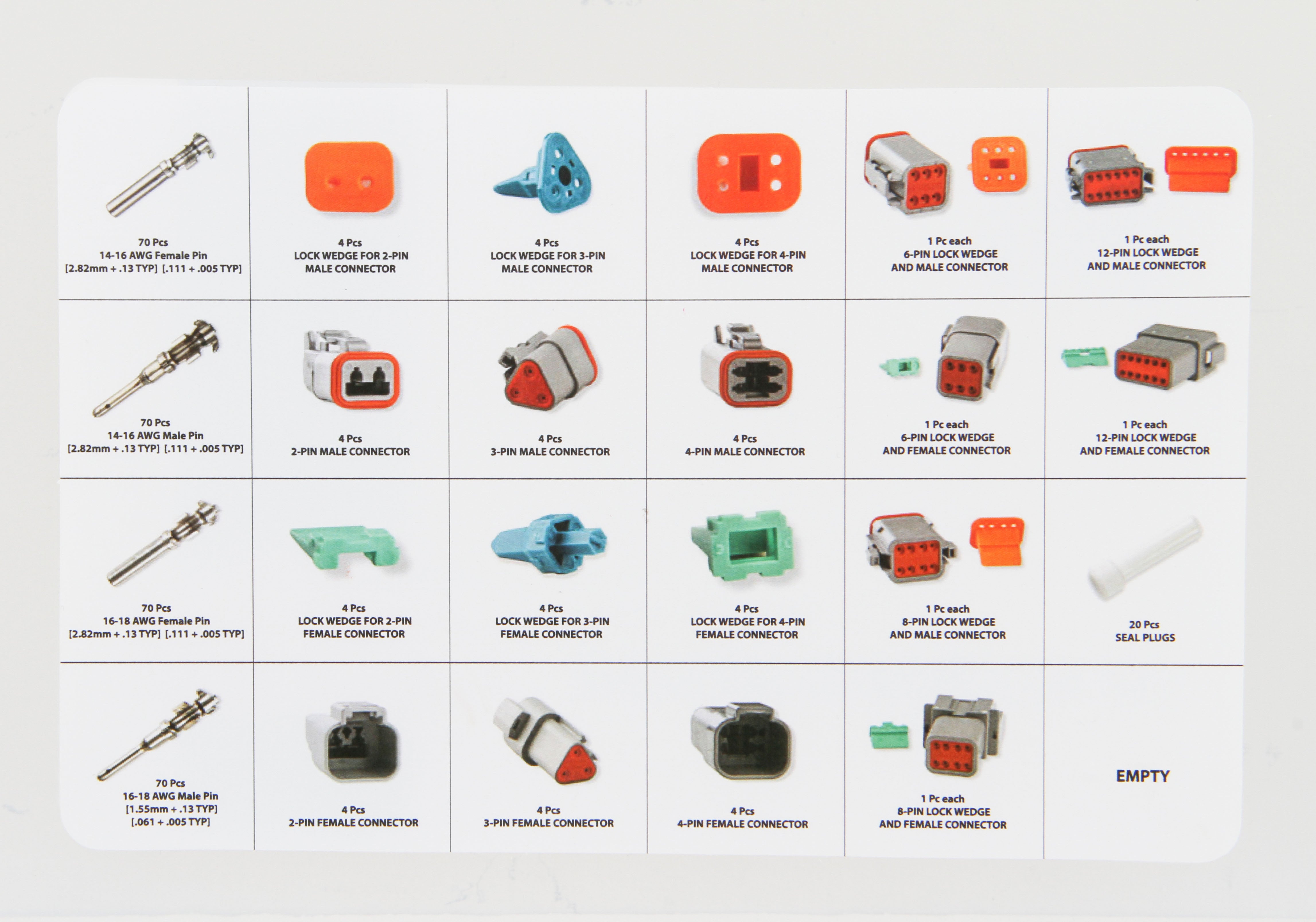 MSD Deutsch Connector Kit Ignition Accessory 8188 product image 8