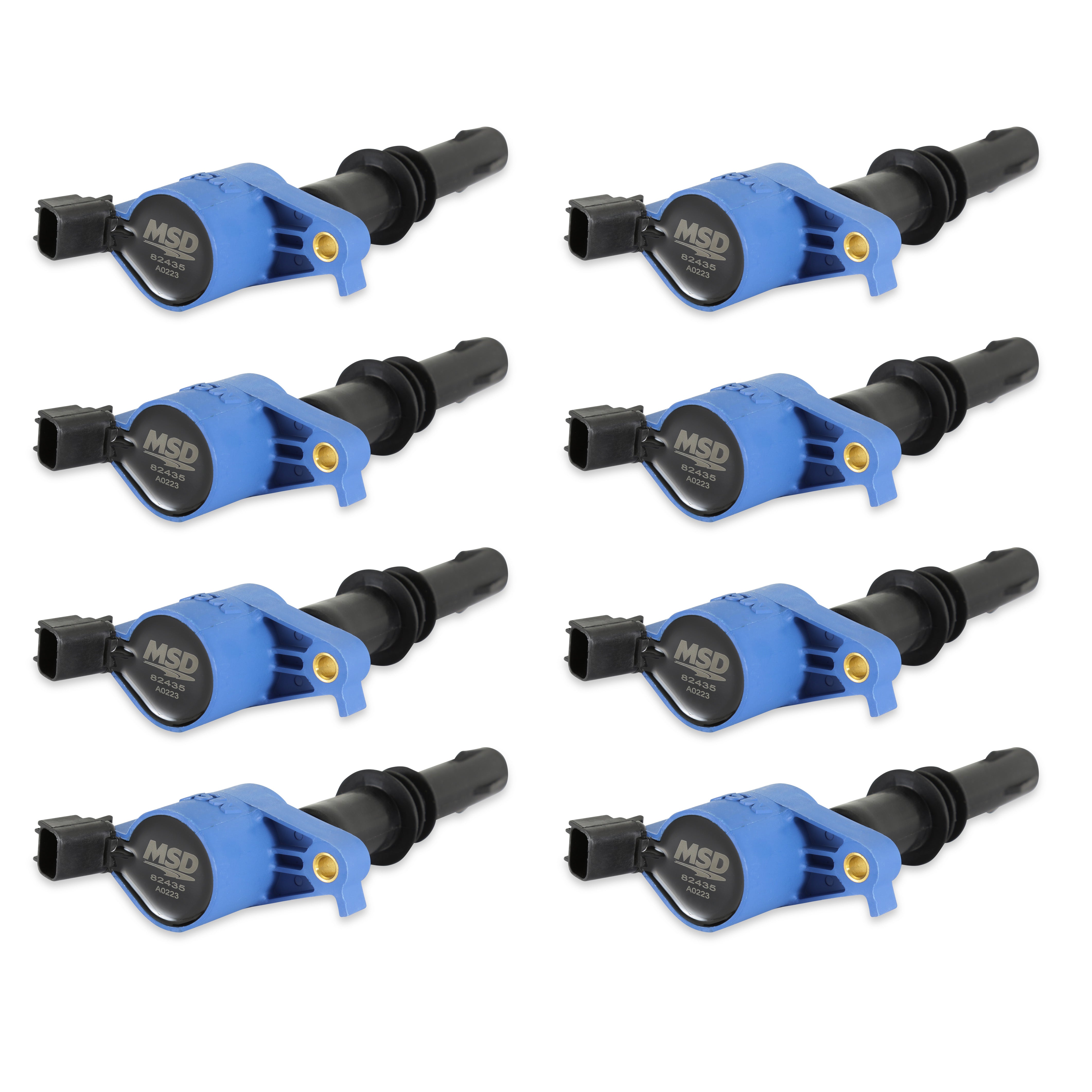 MSD Ignition Coil - Blaster - Ford 3-Valve V8 - Blue - 8-Pack 824385 product image 1