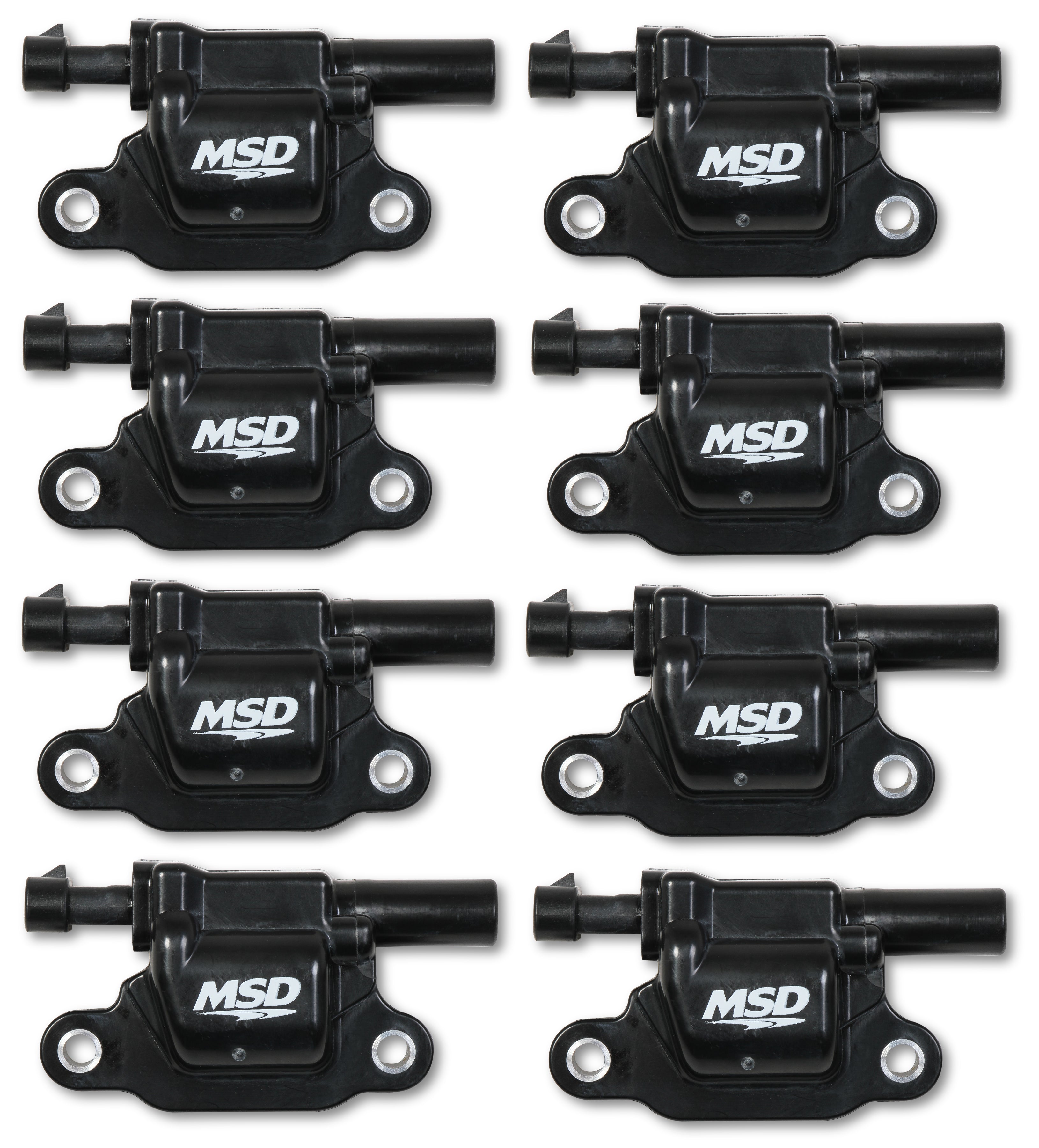 MSD Ignition Coil - Blaster Series - Gen V GDI Engine - Black - 8-Pack - Square 826683 product image 1
