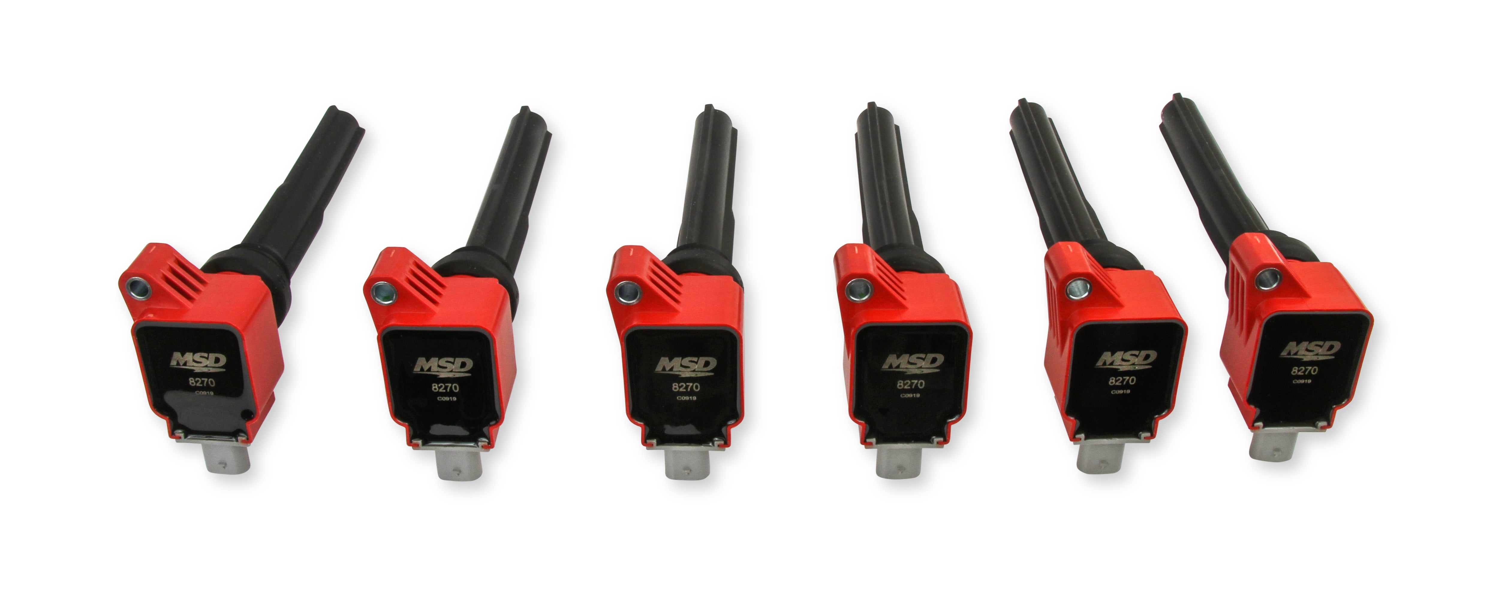 MSD Ignition Coil - Ford Ecoboost - 3.5L V6 - Red - 6-Pack 82706 product image 2
