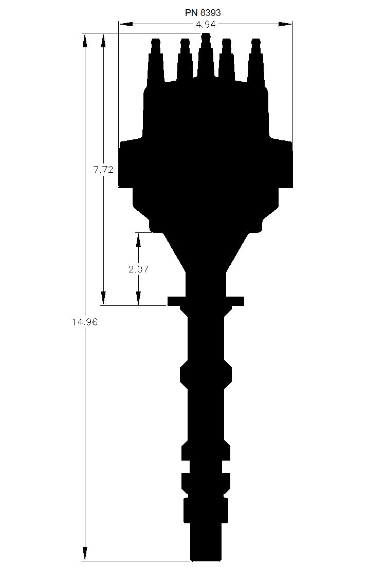 MSD Ready-to-run Distributor For Chevy 348/409 Engines 8393 product image 6