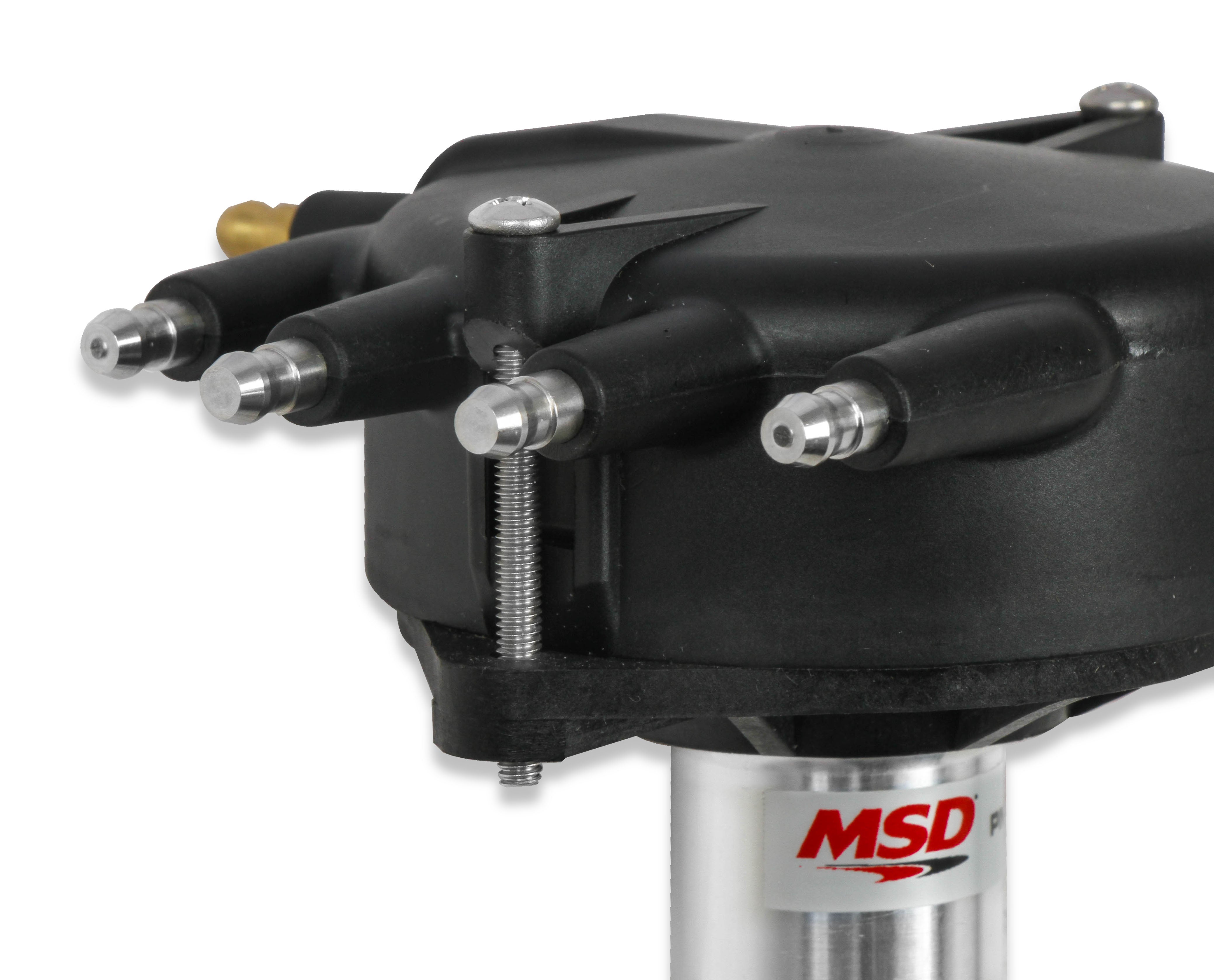 MSD Chevy Crank Trigger Distributor With Black Crab Cap 84893 product image 4