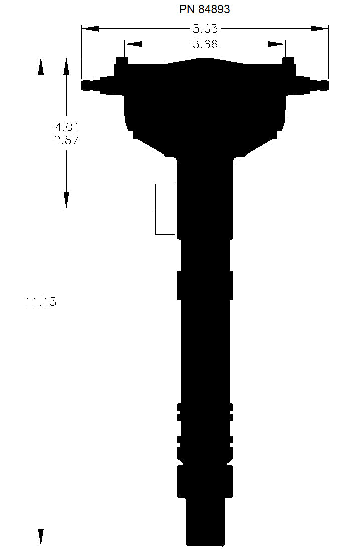 MSD Chevy Crank Trigger Distributor With Black Crab Cap 84893 product image 5