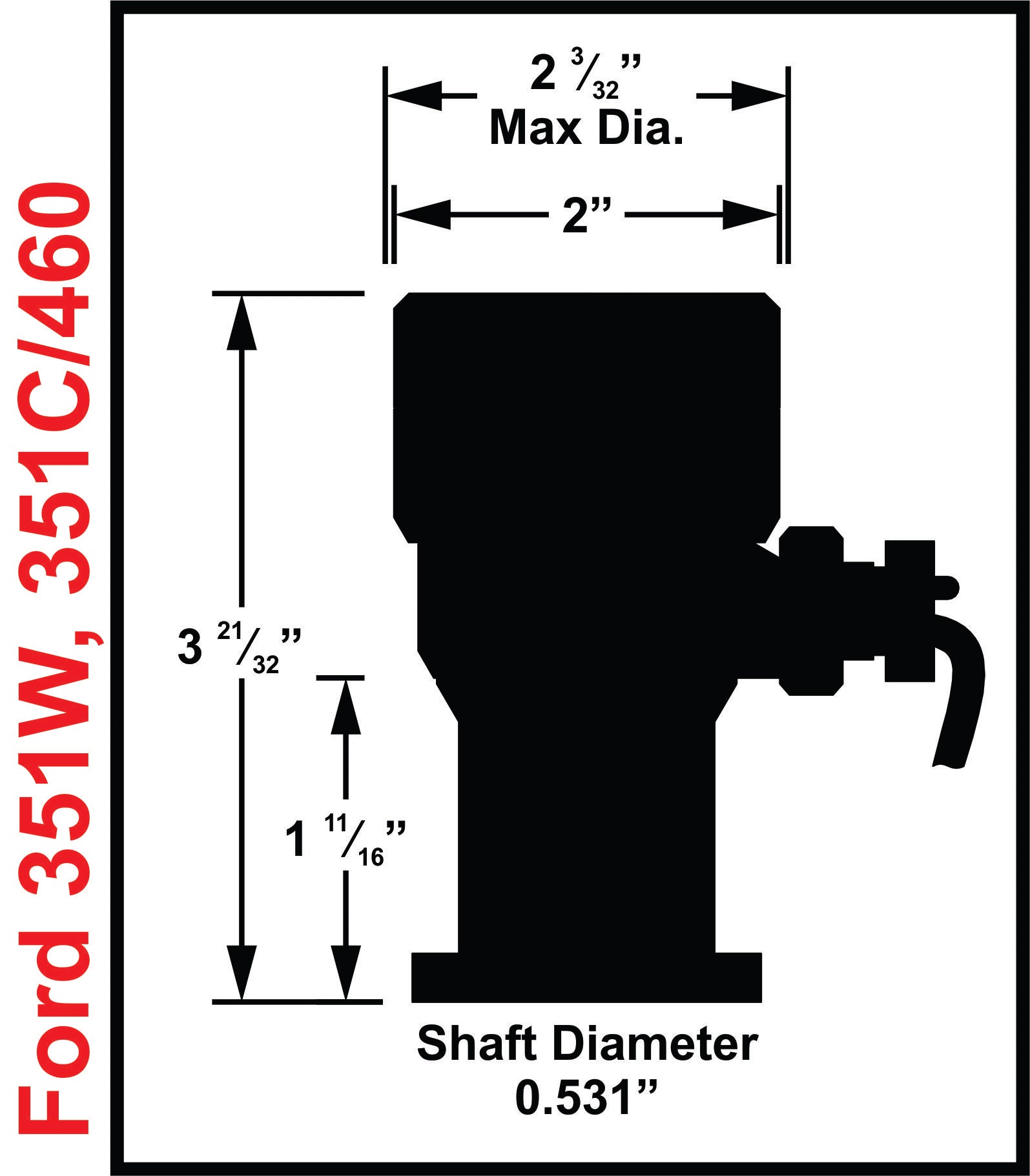 MSD Ford 351C-460 CAM Sync Plug Distributor 85211 product image 7