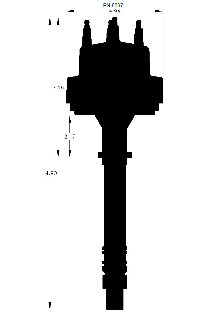 MSD Chevy V6 Even-fire Pro-billet Distributor 8597 product image 3