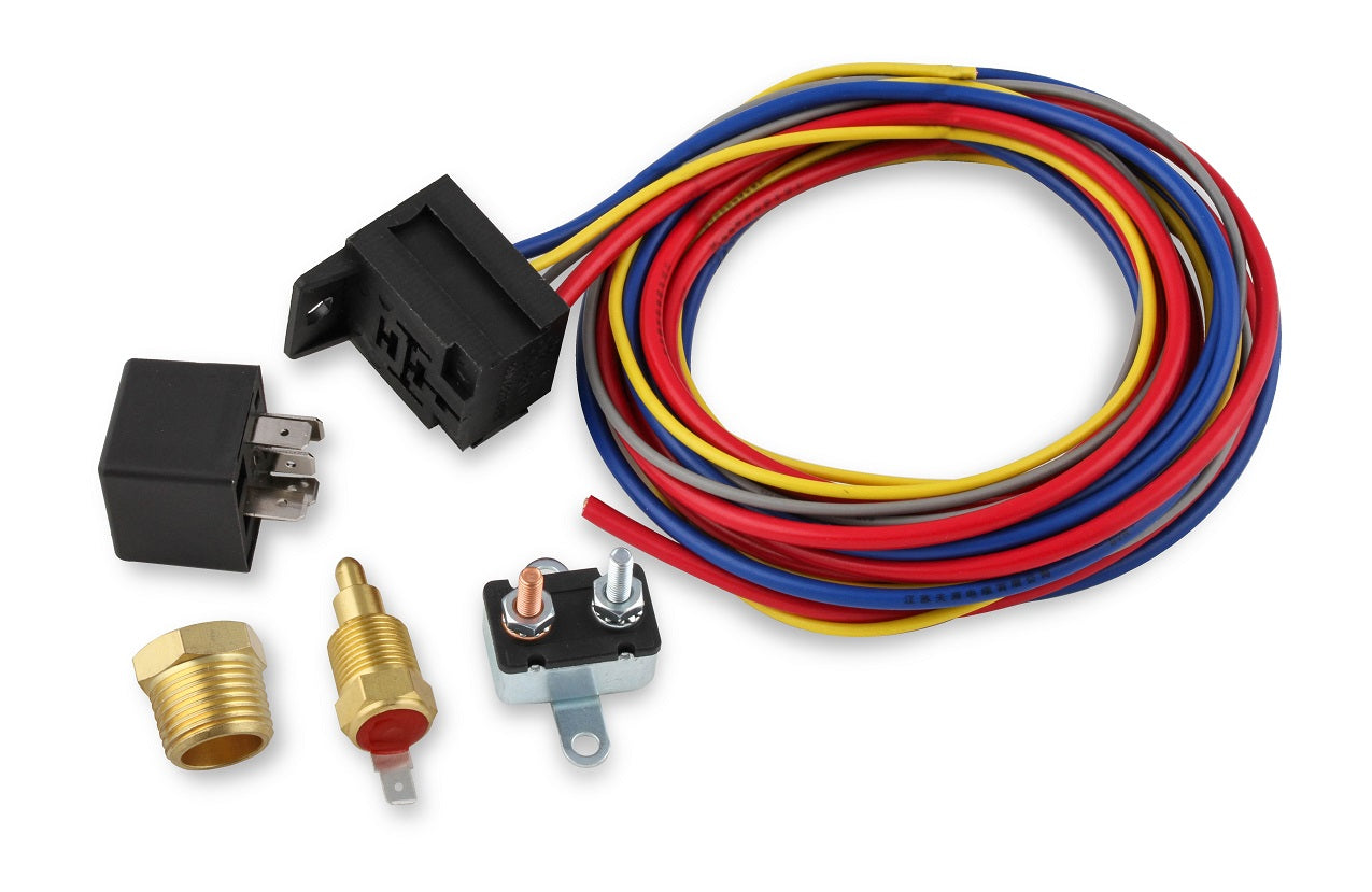 MSD Electric Fan Harn./relay Kit 195 Deg-30A Engine Cooling Fan Motor Wiring Harness 89616 product image 1