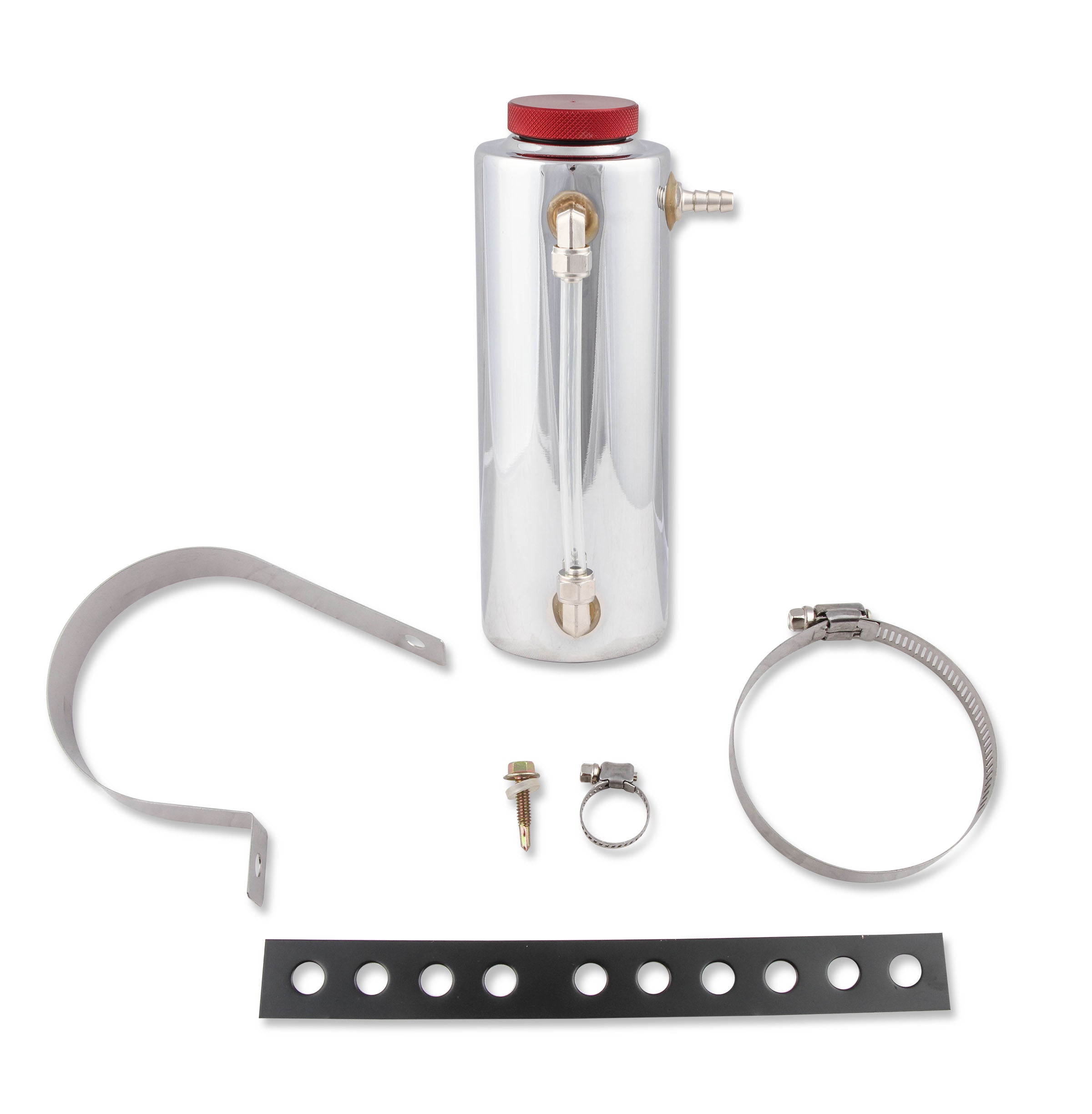 Mr Gasket Mr. Gasket Radiator Fluid Reservoir / Recovery Tank - Polished Aluminum 9135 product image 1