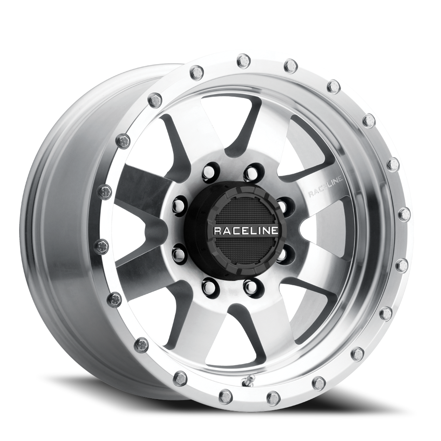 Aluminum Wheels 17x9 Defender 935MC Machined Silver -12 Offset 5 on 127 Bolt Pattern 83.82 Bore Raceline