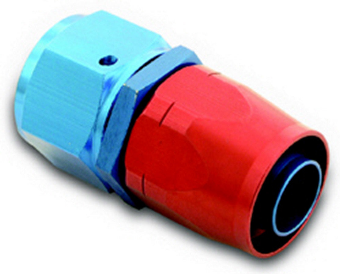 A-1 PRODUCTS A1P00008 200 Series Straight Hose End, #8 AN Hose to #8 AN Female, Blue and Red Aluminum