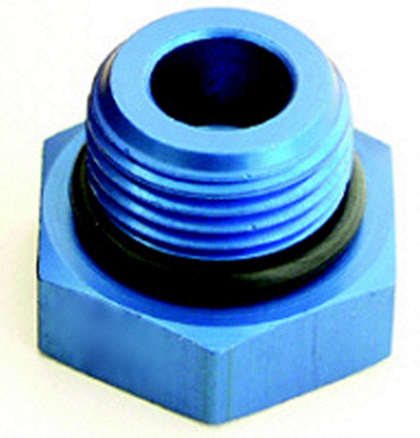 A-1 Products A1P81410 #10 AN O-Ring Boss Plug, Hex Head, Blue Anodized Aluminum