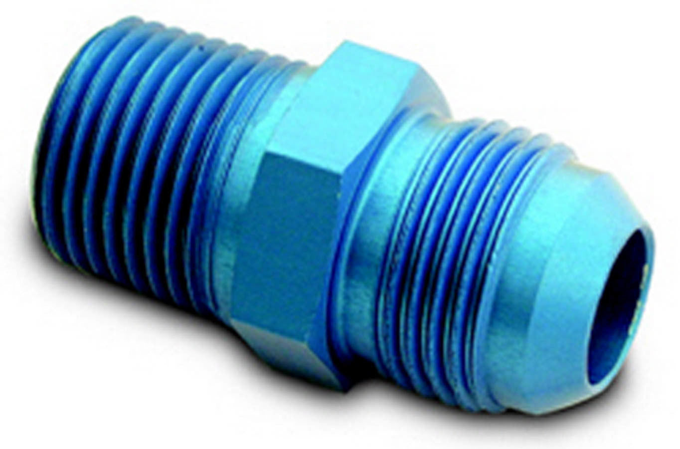 A-1 PRODUCTS A1P81608 Straight Adapter, 8 AN Male to 3/8 in NPT Male, Blue Anodized Aluminum