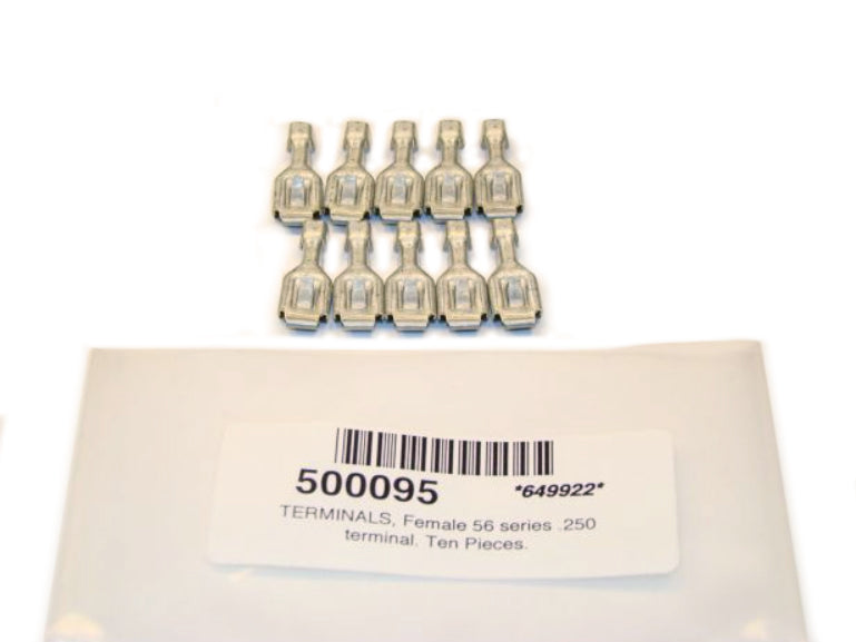 American Autowire Female 56 Series .250 Terminals 10 Pcs. 500095