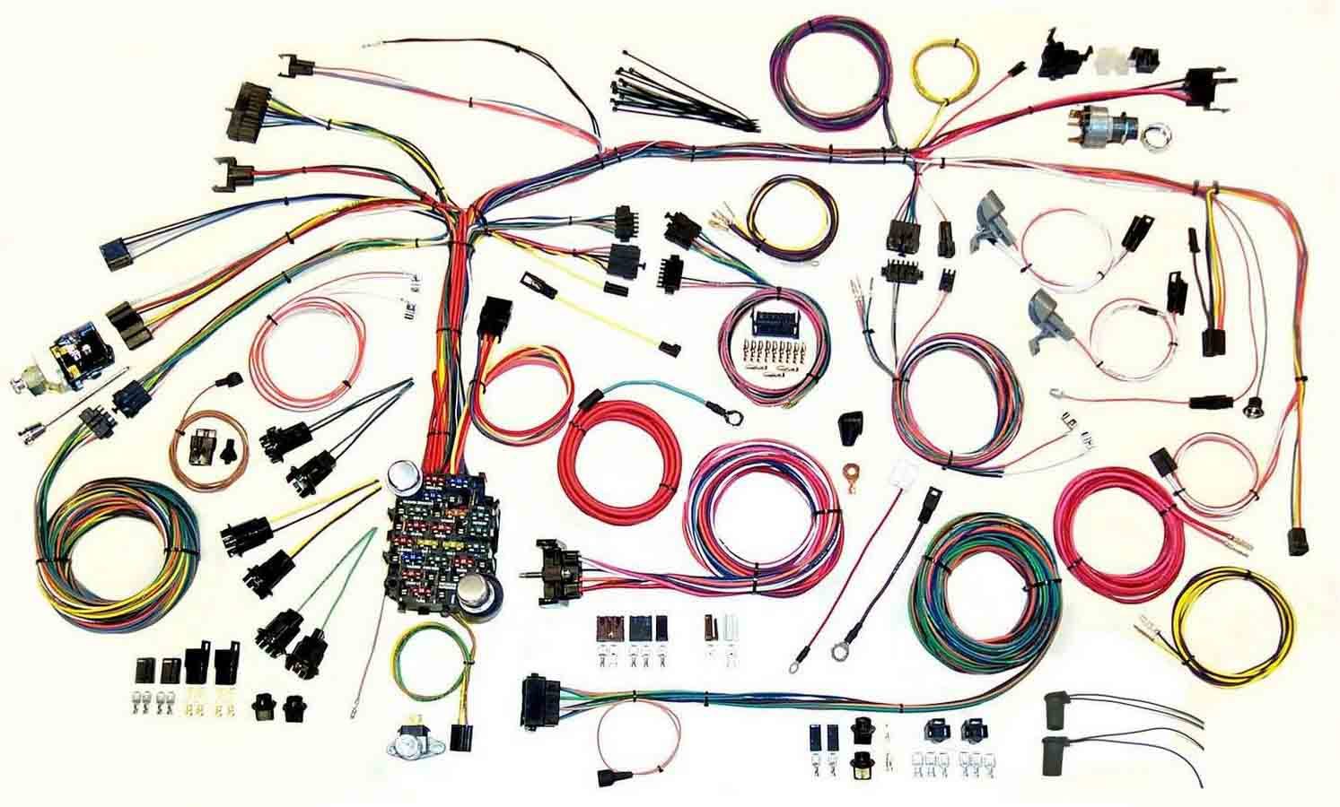 American Autowire Full Wiring Harness 67-68 Firebird Wire Harness System 500886
