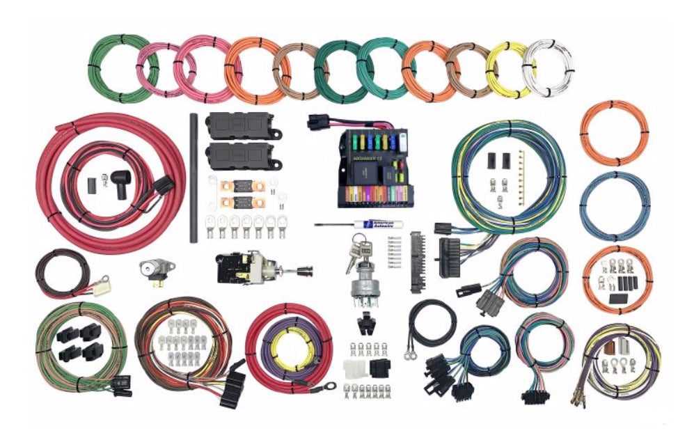 American Autowire Full Wiring Harness Highway 15 Plus Wiring Kit 510825