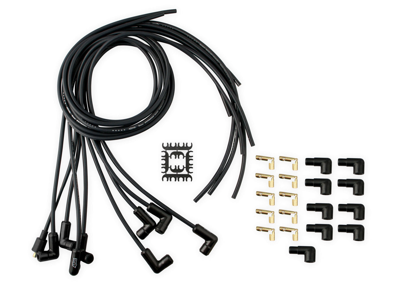 ACCEL Wheel Accessory 8mm Spark Plug Wire Set w/90-Deg Ceramic Boots 9001CK