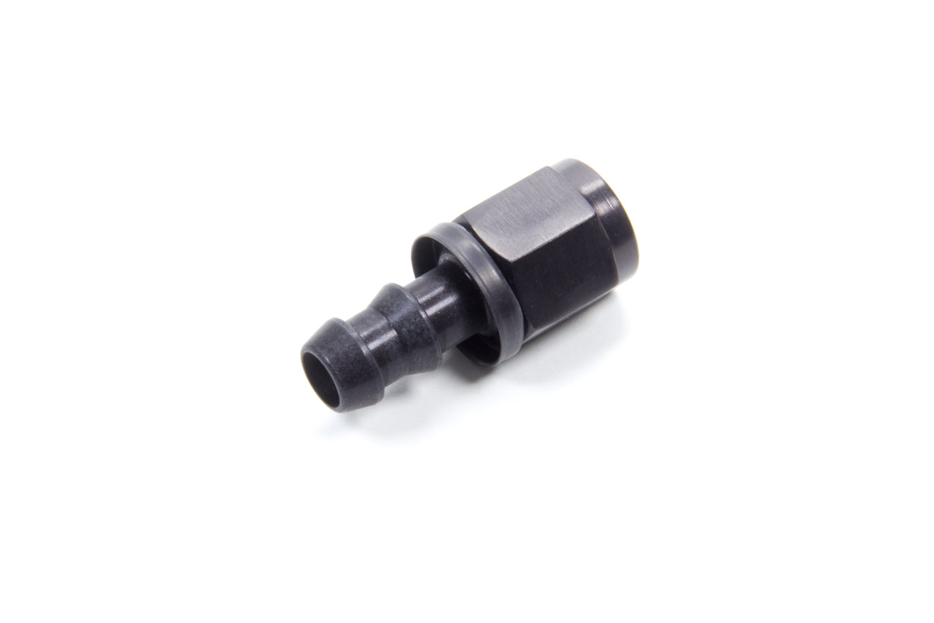 Aeroquip FCL1512 #6 Straight AQP Socketless Hose End, 6 AN Hose Barb to 6 AN Female, Black Anodized Aluminum