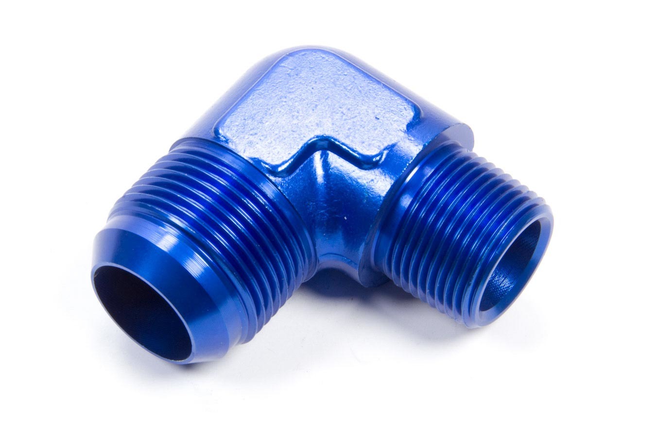 Aeroquip AN-NPT Fittings and Components 90 Deg 16 AN to 3/4in Pipe Alum. Adapter FCM2018