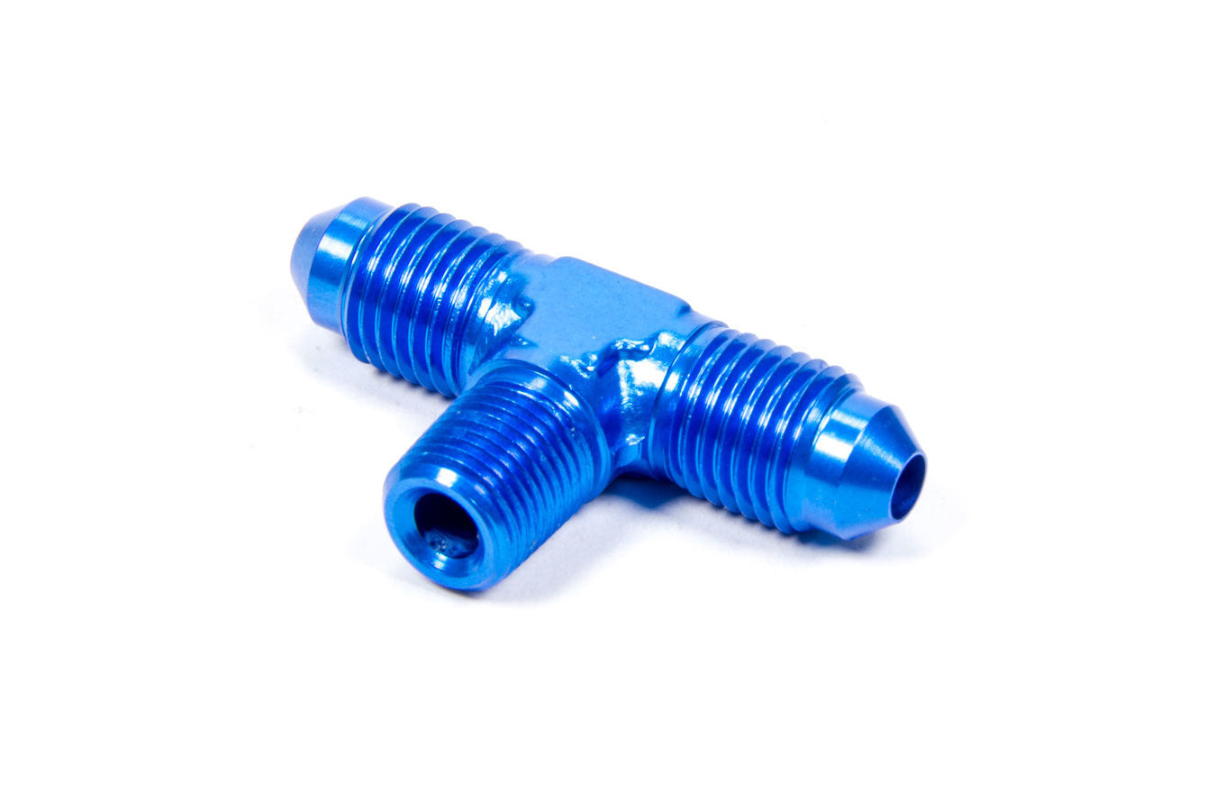 Aeroquip AN-NPT Fittings and Components Alum #4 Male Branch Tee FCM2121