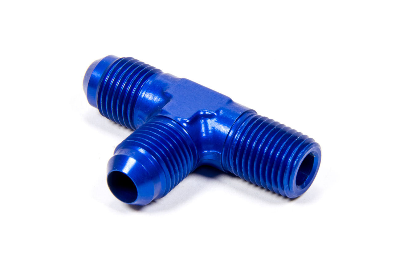Aeroquip AN-NPT Fittings and Components Alum Run Tee #6fl/1/4in P FCM2125
