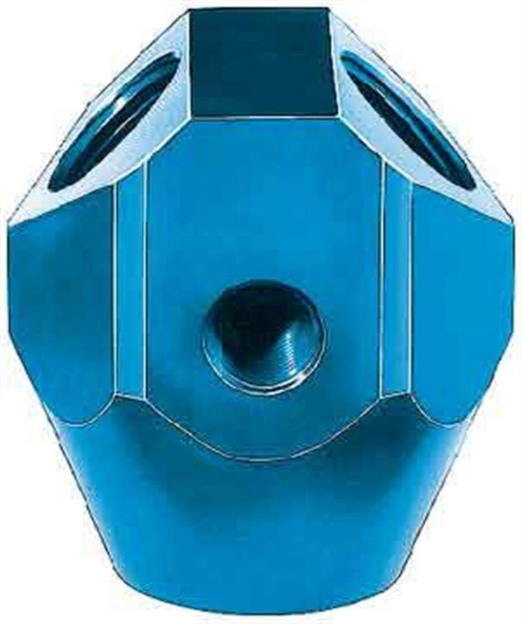 Aeroquip FCM2178 Y-Block Fitting, 3/8 in NPT Female Inlet, Dual 1/4 in NPT Female Outlets