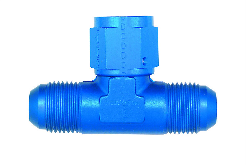 Aeroquip AN-NPT Fittings and Components #10 Tee w/ #10 Female Bottom Adapter FCM2284