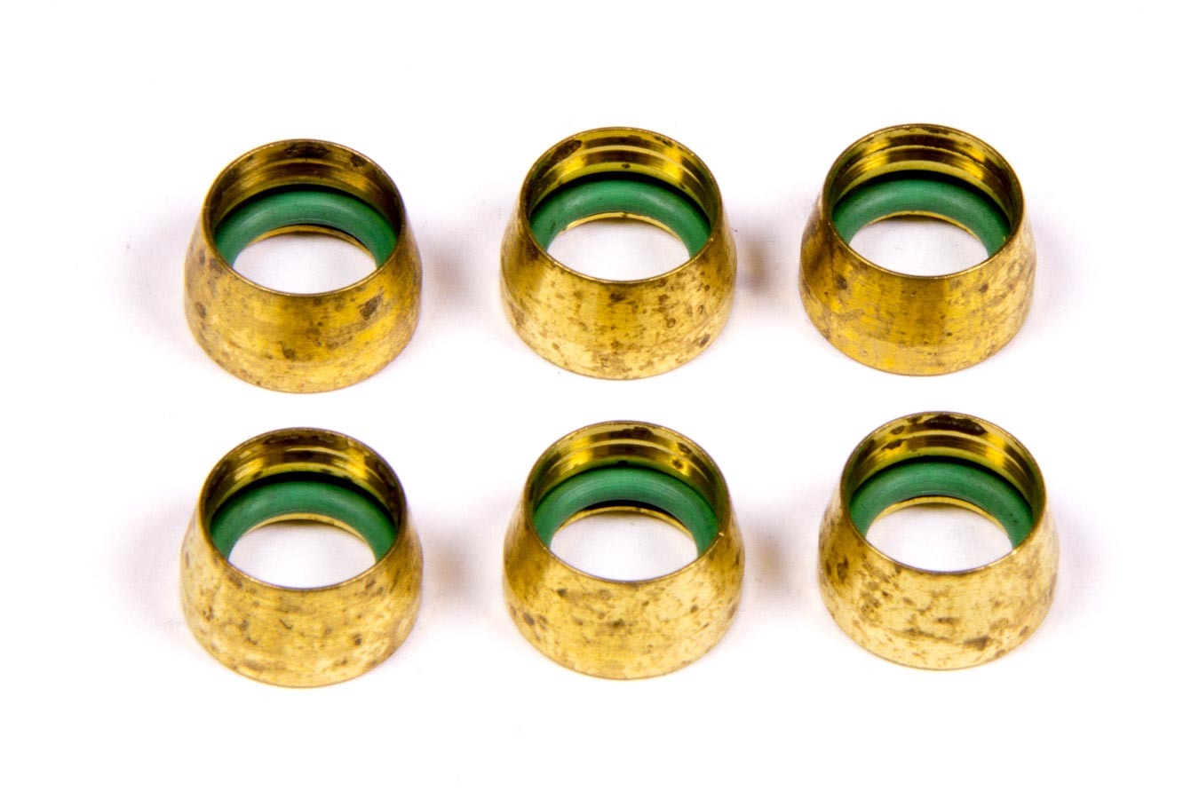 Aeroquip FCM2430 -6 A/C Brass Compression Ferrules, 6-Pack