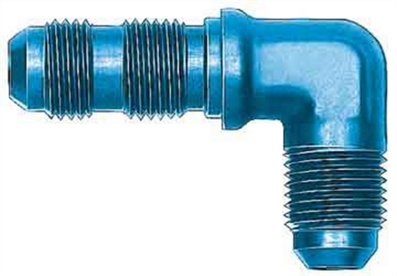 Aeroquip AN-NPT Fittings and Components Alum 90 Blkhd Union #3fl FCM2799