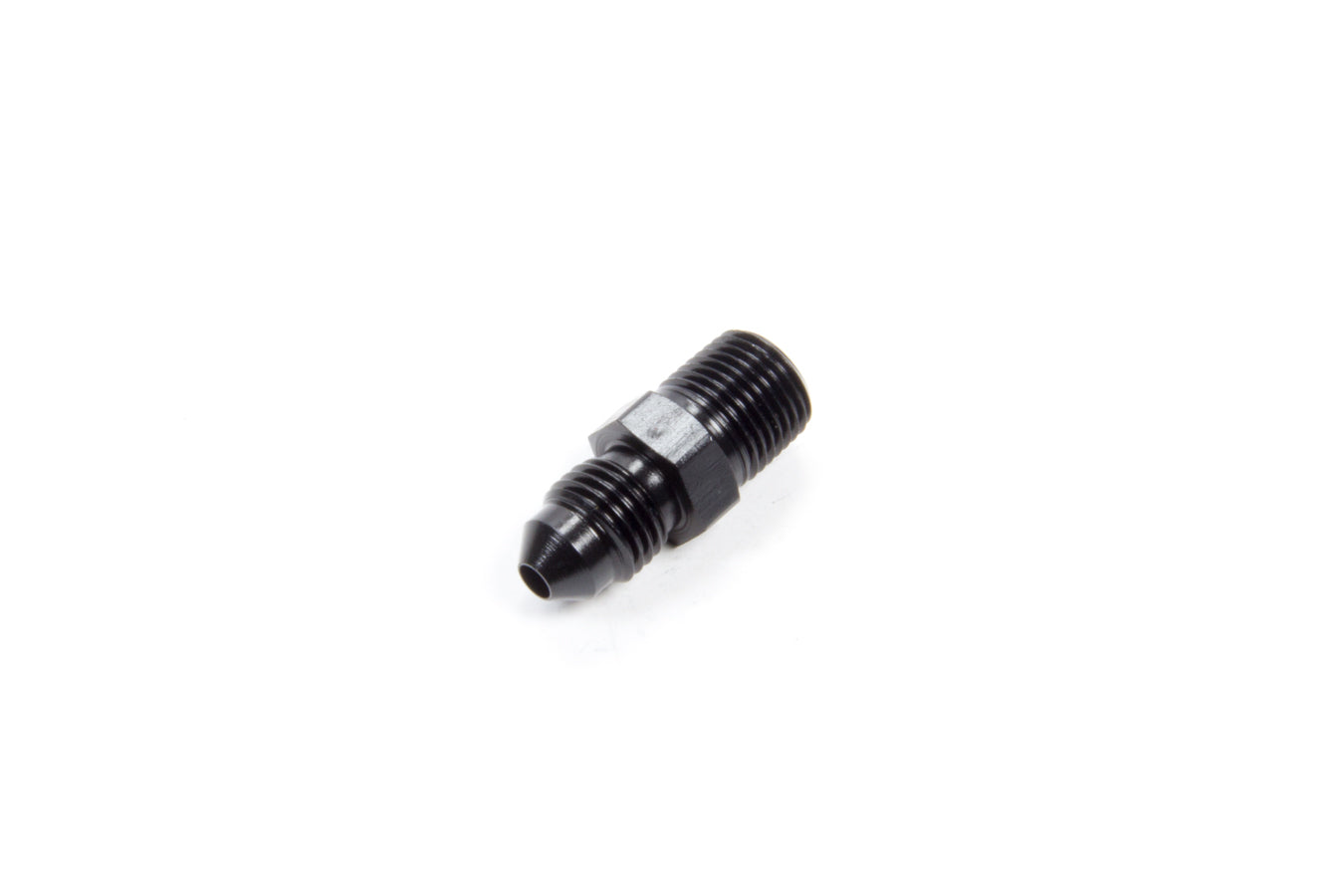 Aeroquip AN-NPT Fittings and Components Str Alum #3 Flare 1/8in Black FCM5000