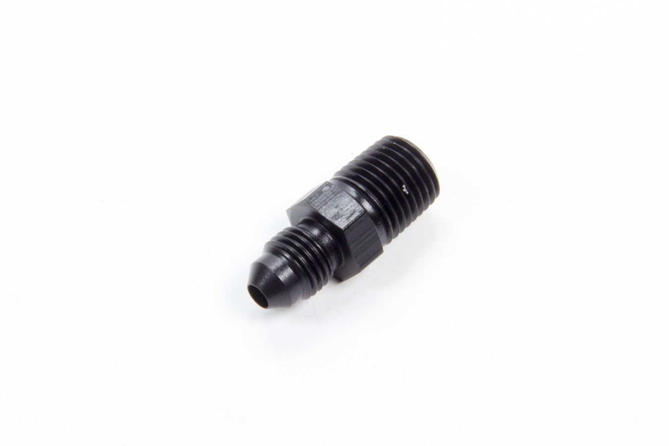 Aeroquip AN-NPT Fittings and Components Str Alum #4 Flare 1/4in Black FCM5002