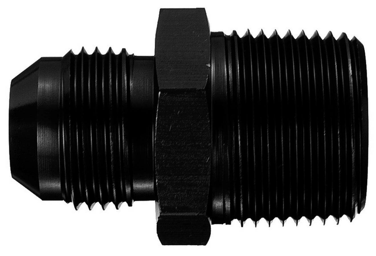 Aeroquip AN-NPT Fittings and Components Str Alum #8 Flare 1/4in Black FCM5006