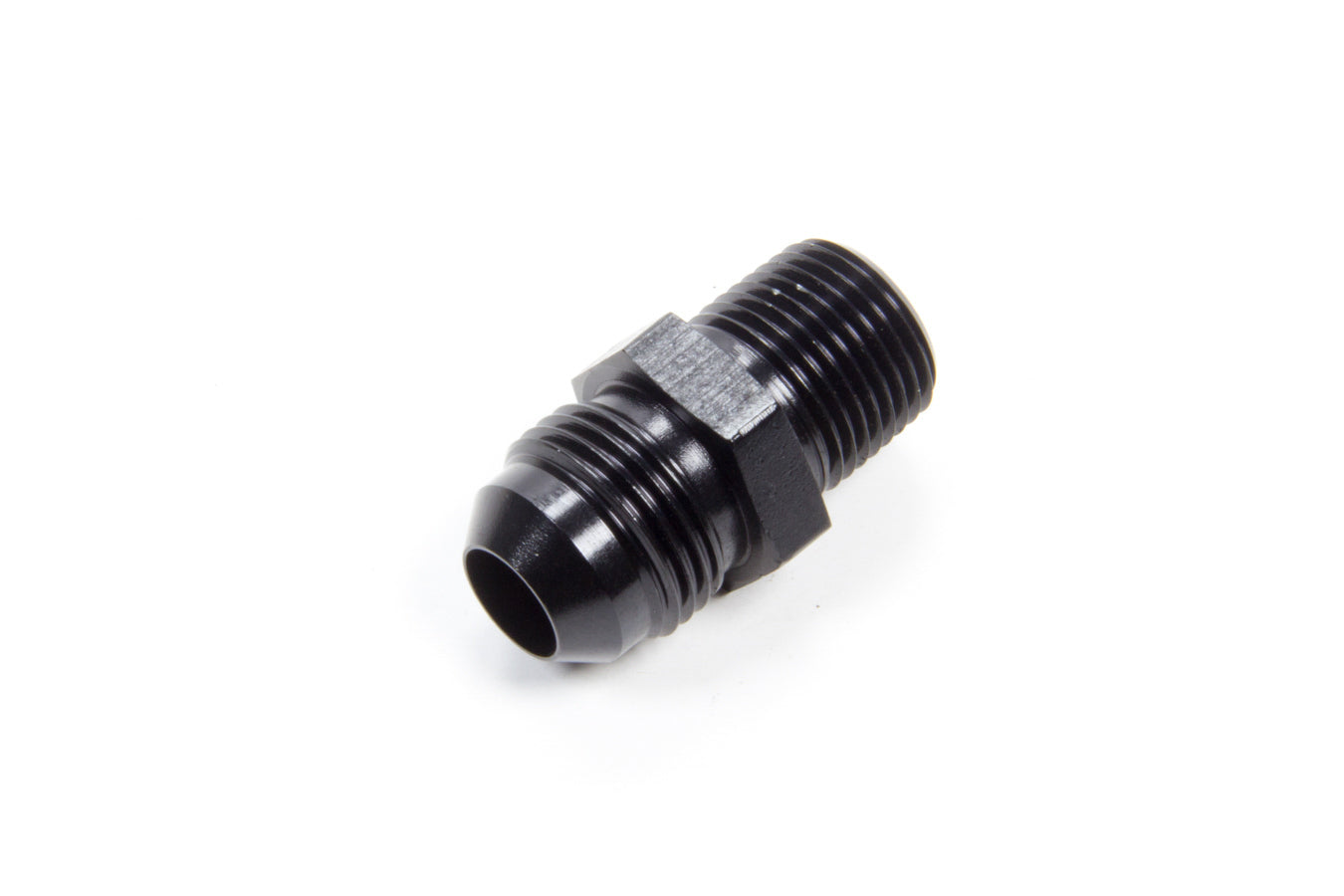 Aeroquip AN-NPT Fittings and Components Str Alum #8 Flare 3/8in Black FCM5007