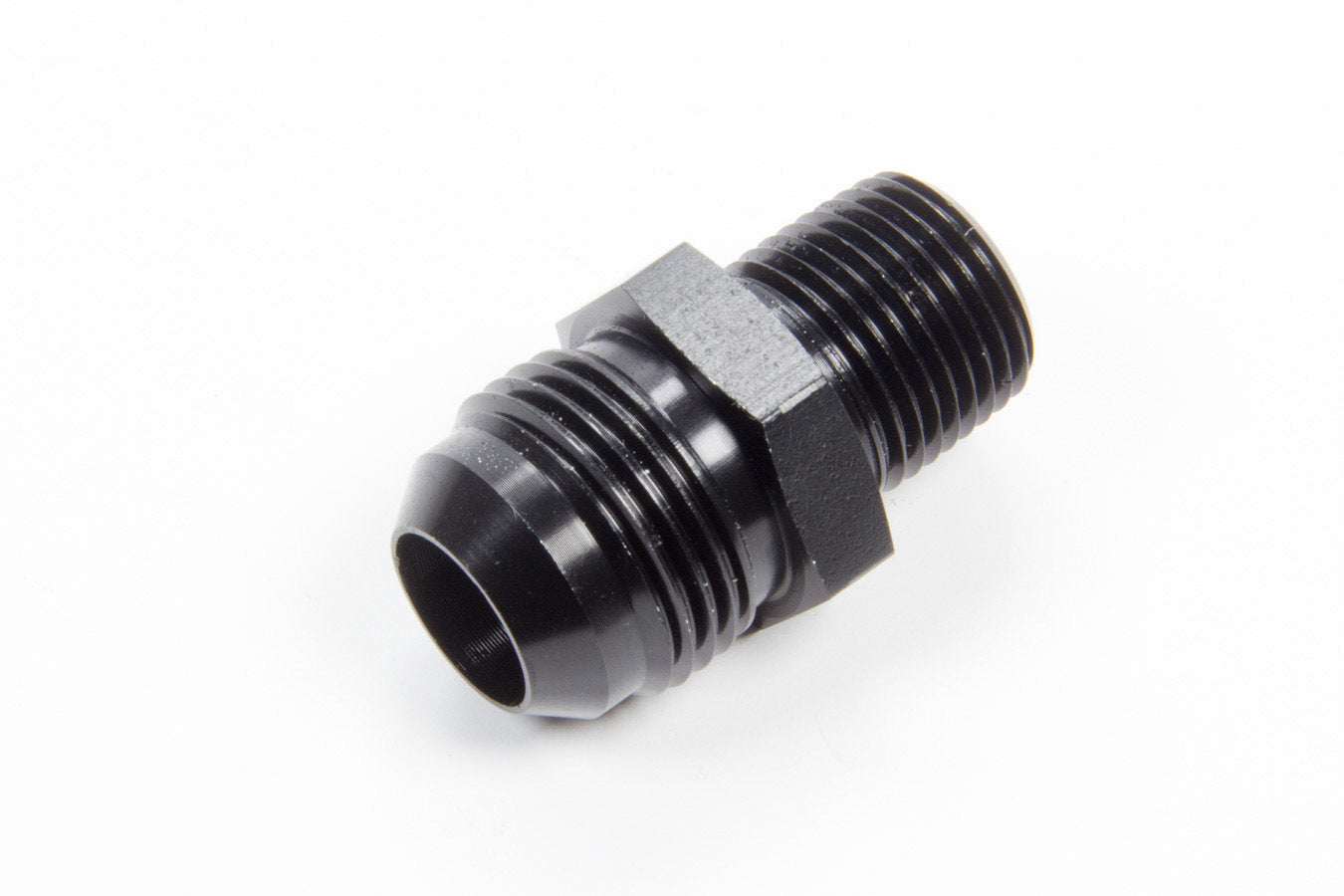 Aeroquip AN-NPT Fittings and Components Str Alum #12 Flare 1/2in Black FCM5010