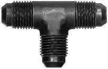 Aeroquip AN-NPT Fittings and Components #6 Flare End Union Tee Black FCM5062