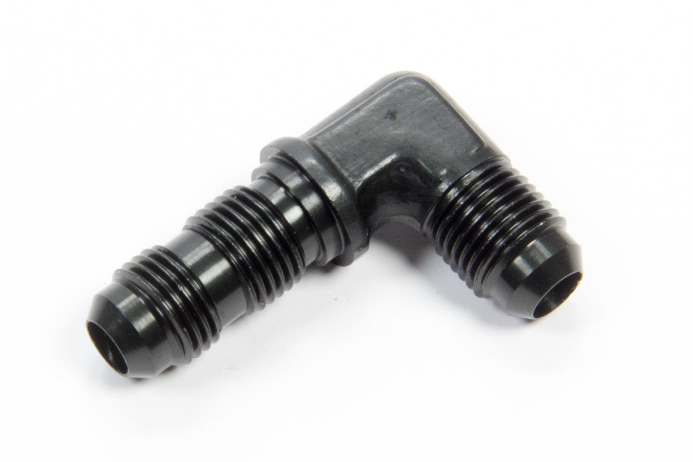 Aeroquip AN-NPT Fittings and Components #6 Flare 90 Deg Bulkhead Union Black FCM5082