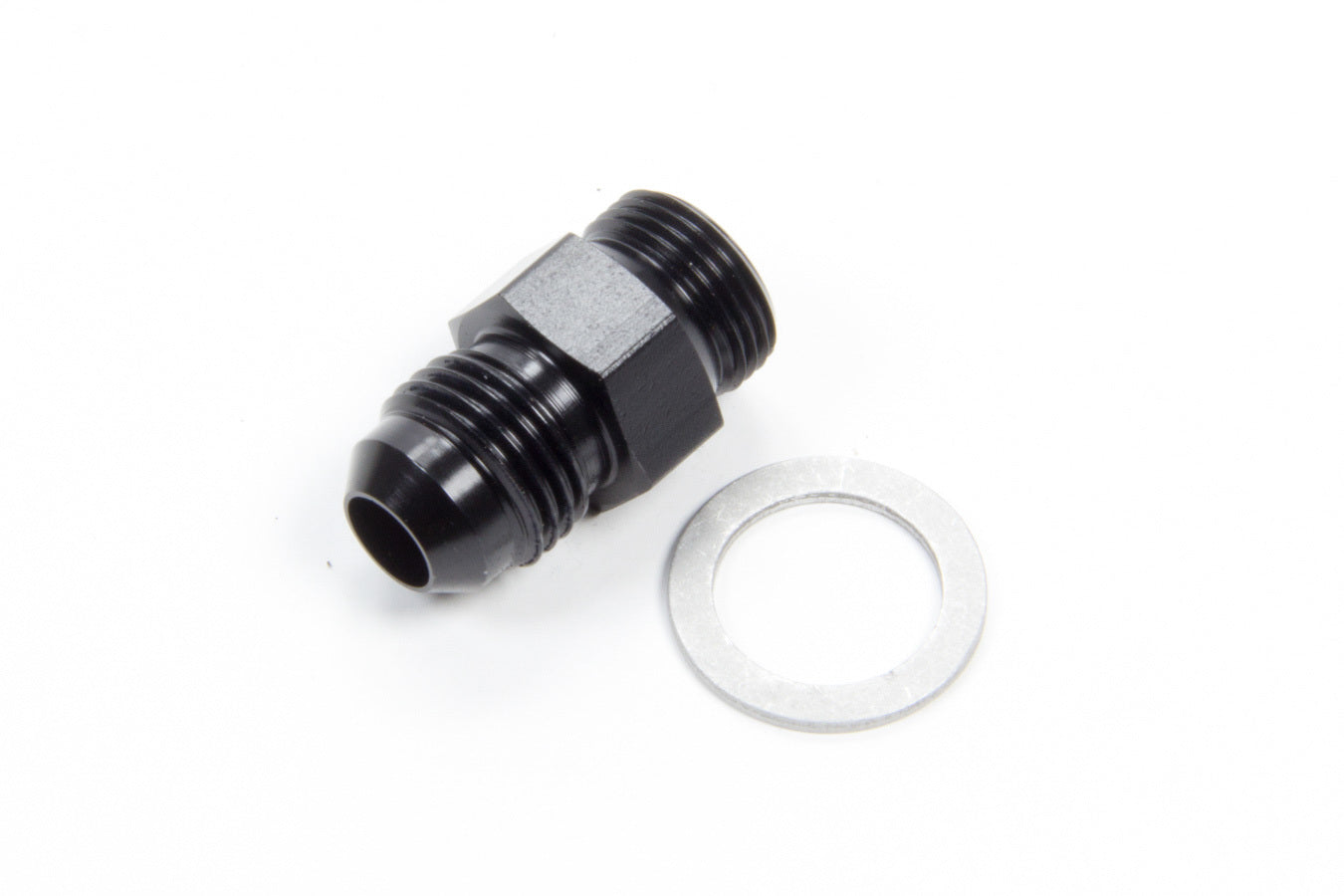 Aeroquip AN-NPT Fittings and Components #6 Single Feed Holley Black FCM5113