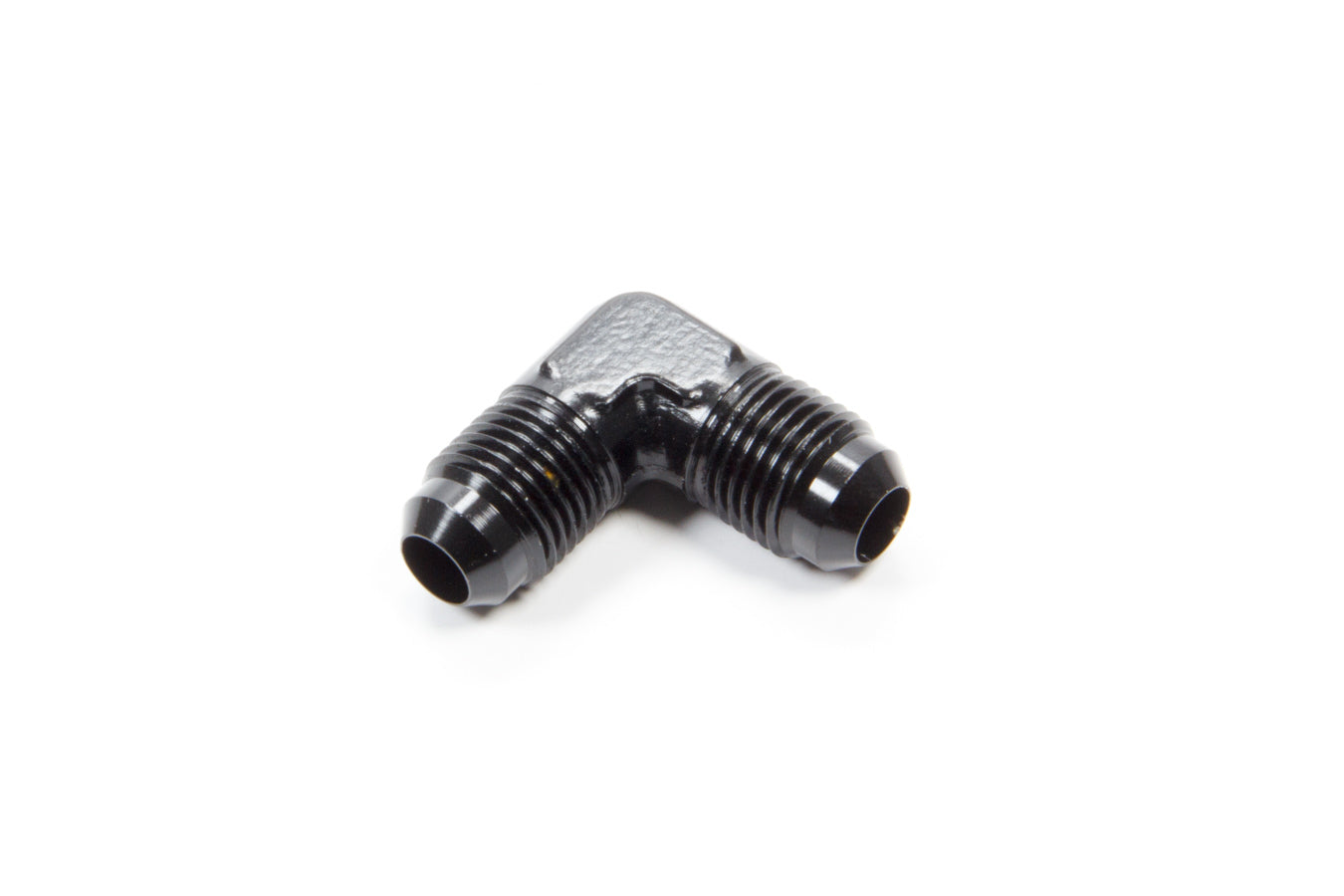 Aeroquip AN-NPT Fittings and Components Alum #6 90 Deg Elbow Union Black FCM5120