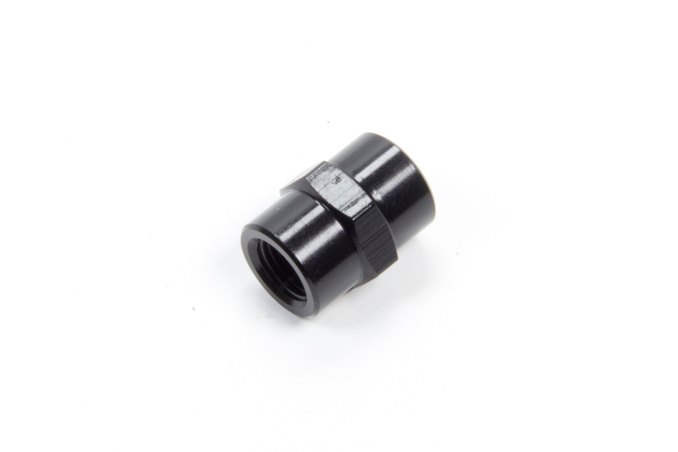 Aeroquip AN-NPT Fittings and Components 1/8in Alum Pipe Coupler Black FCM5129