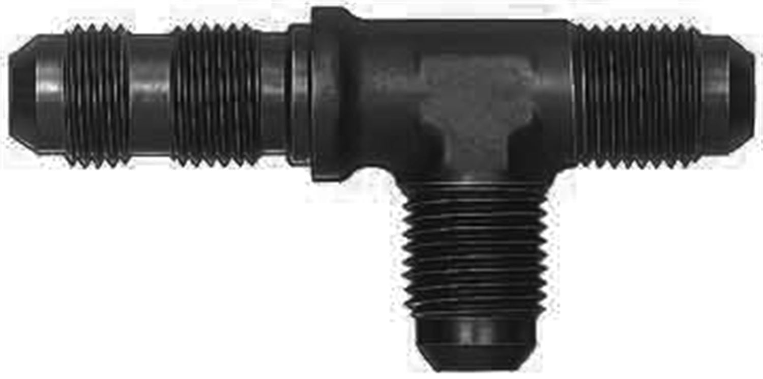 Aeroquip AN-NPT Fittings and Components #3 Alum Bulkhead Run Tee Black FCM5815