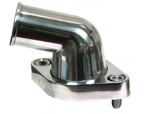AFCO Racing Water Necks - Thermostat Housings Water Neck Swivel 15 Deg Polished Alum 80312-15