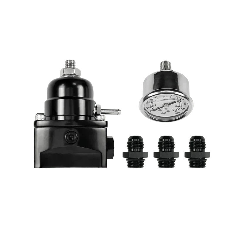 Aces Fuel Injection Inc Fuel Pressure Regulators Fuel Reg with gauge AF2018G