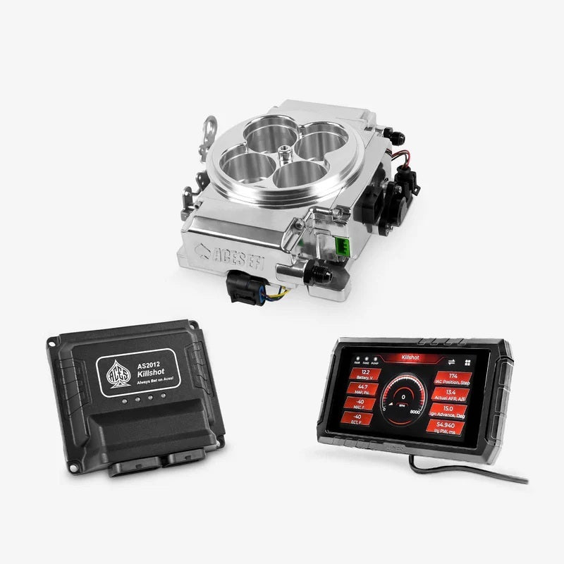 Aces Fuel Injection Inc Electronic Fuel Injection Systems Killshot II 4bbl EFI Polished AS2212P