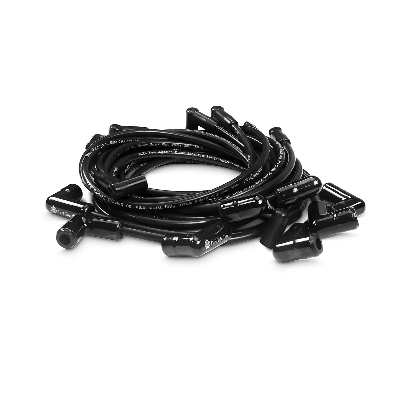 Aces Fuel Injection Inc Wheel Accessory BlackJack Pro Plug Wires 90Deg Ceramic Boots AW2008