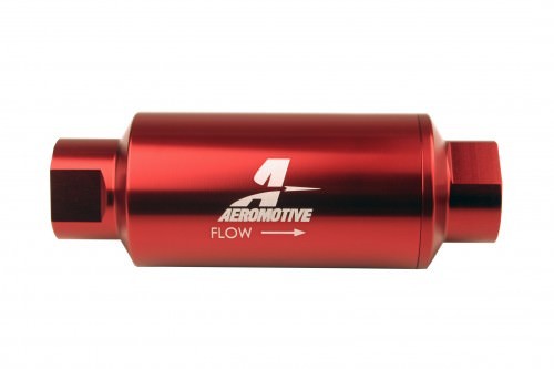 Aeromotive Fuel System Fuel Filters and Components #10-ORB Fuel Filter Inline 10 Mircon Red 12340