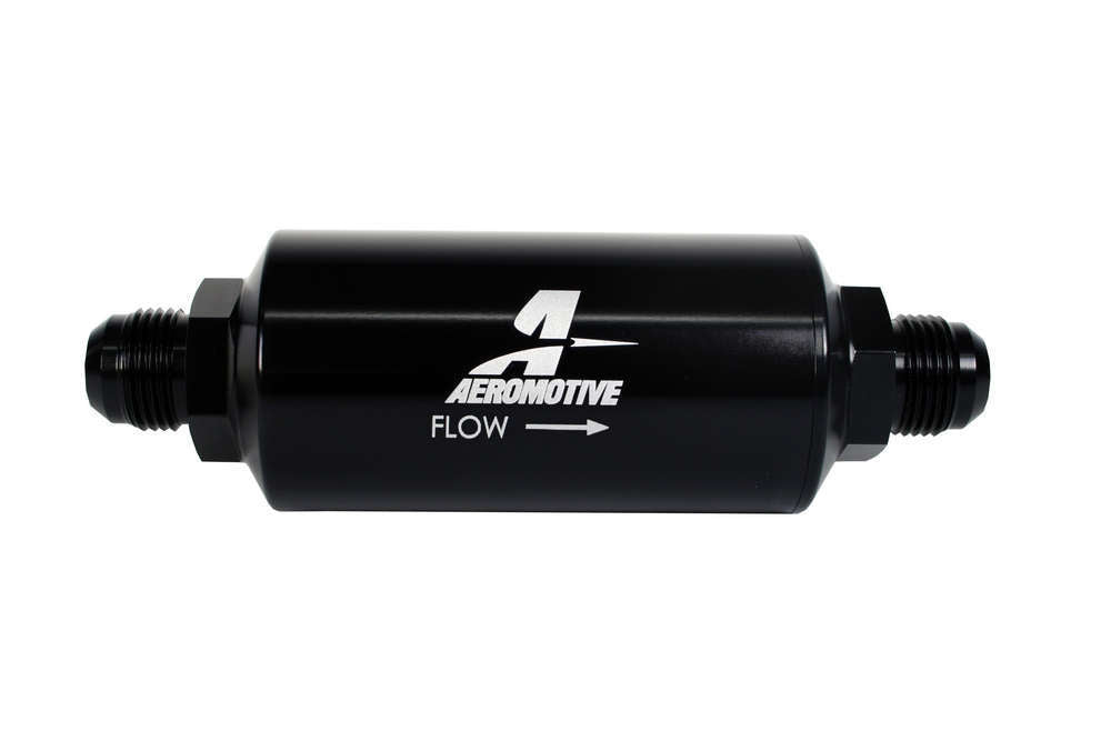 Aeromotive Fuel System Fuel Filters and Components 10an Inline Fuel Filter 40 Micron 2in OD Black 12388
