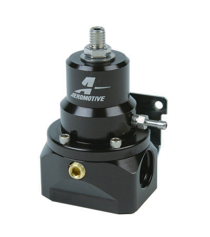 Aeromotive 13212 A2000 In-Line Fuel Pressure Regulator, 2–20 PSI, 10 AN O-Ring Ports