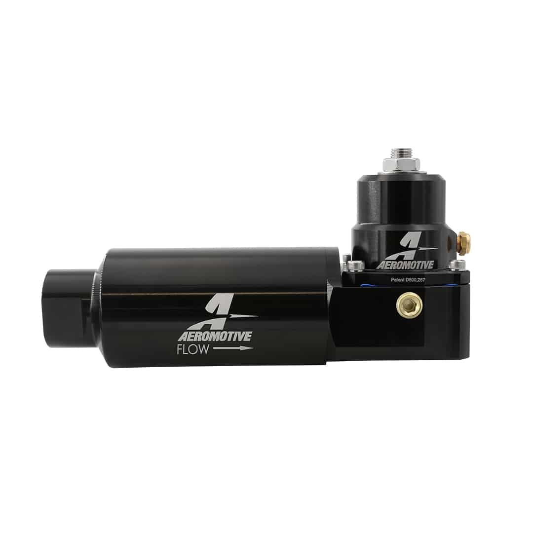 Aeromotive Fuel System Fuel Pressure Regulators Carb Regulator/Filter Combo 10-Micron 13226