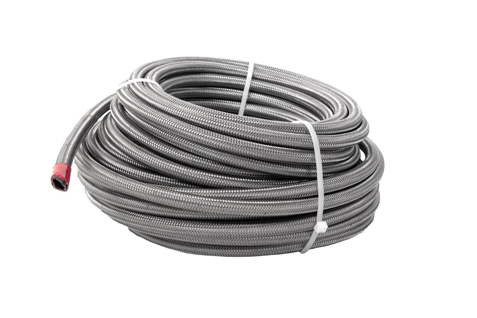 Aeromotive Fuel System Bulk Hose 6an PTFE S/S Braided Hose 20ft 15316