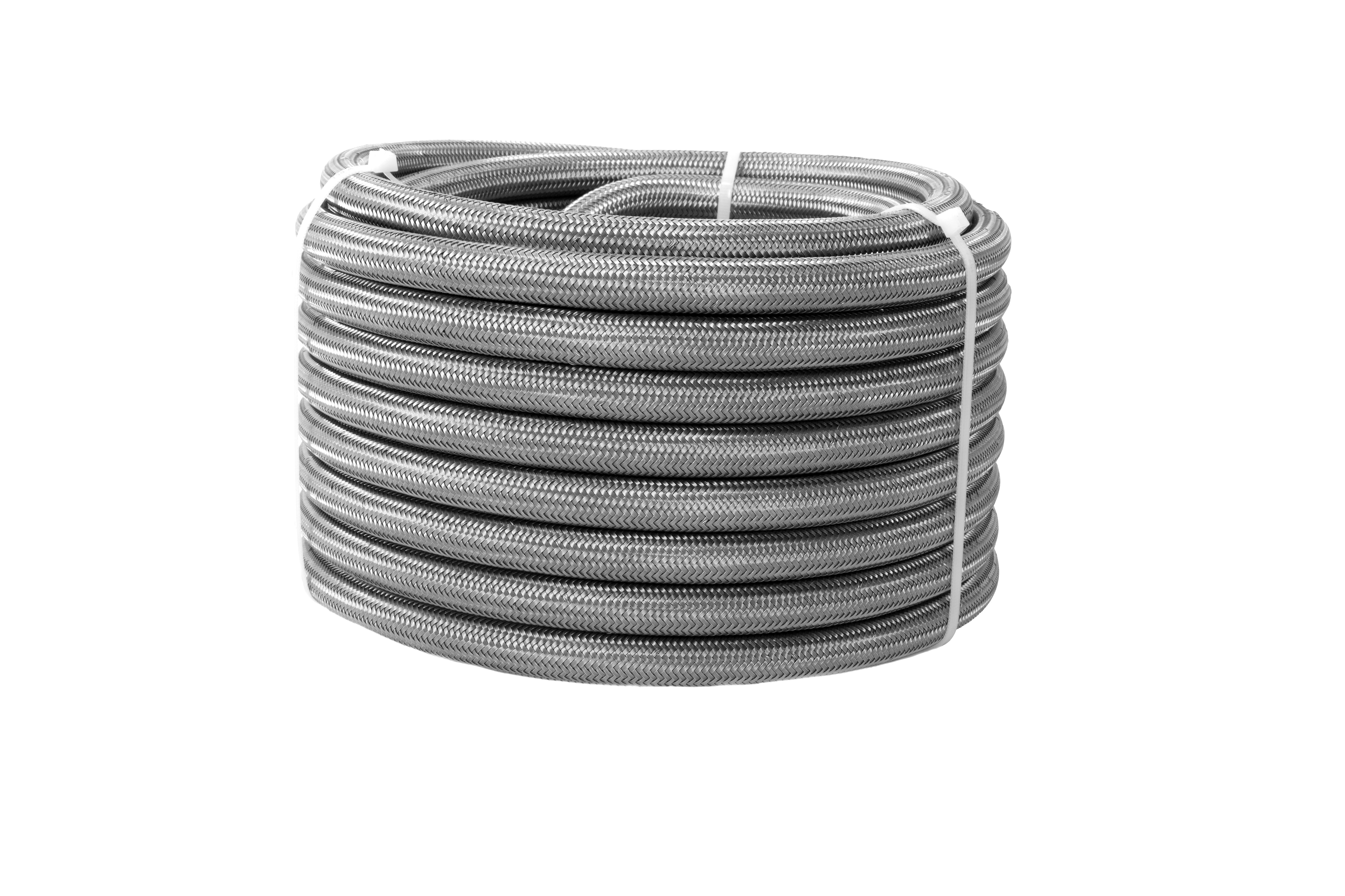 Aeromotive Fuel System Bulk Hose 8an PTFE S/S Braided Hose 20ft 15317