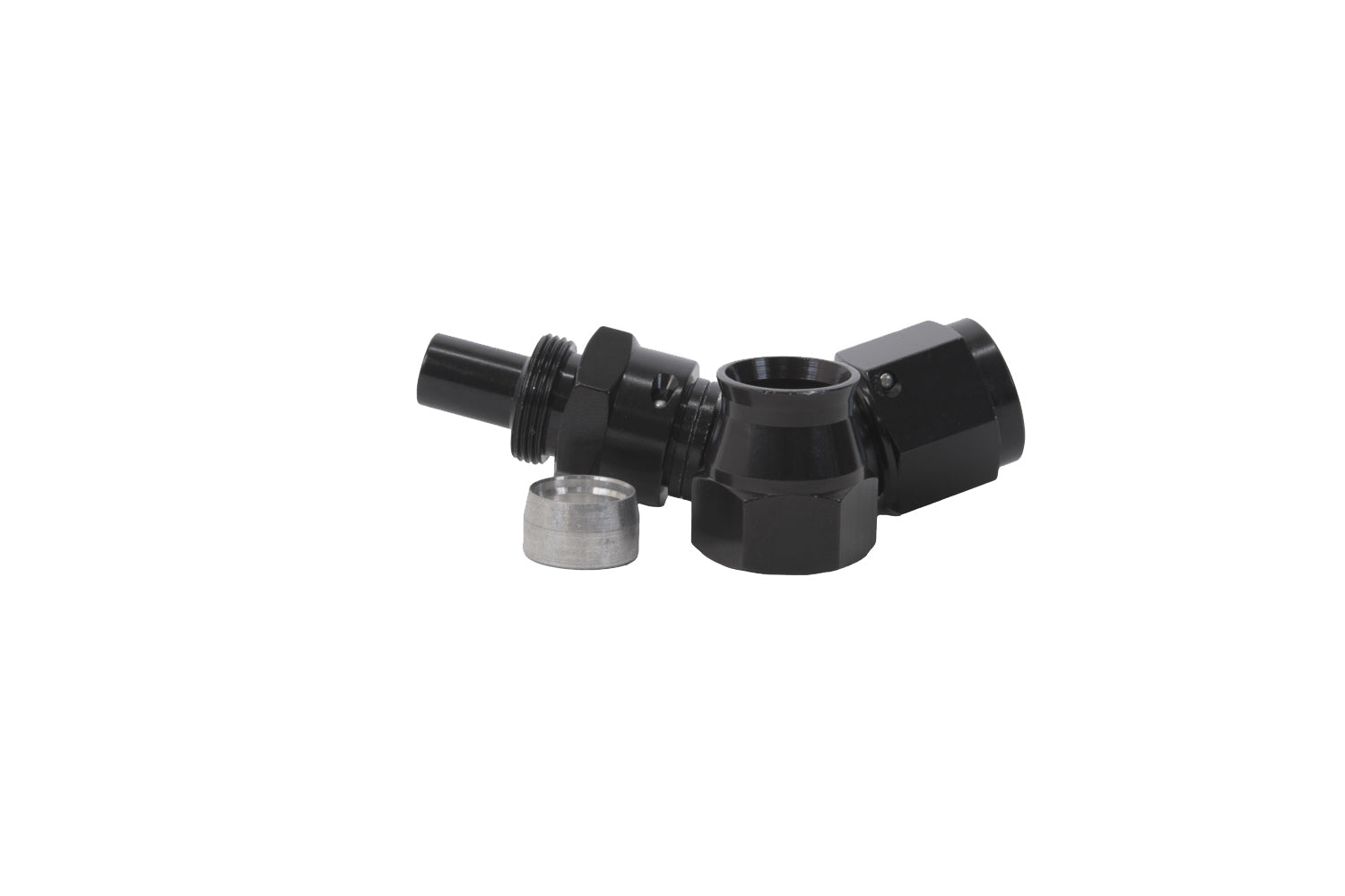 Aeromotive Fuel System Hose Ends 8an 45-Degree PTFE Hose Black 15354